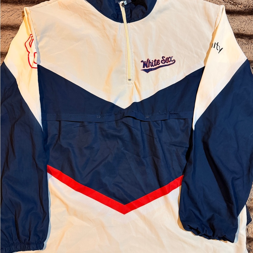 White Sox Navy and White Windbreaker